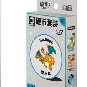 2025 Original Poke Mon 151 Trading PTCG Cartes Dessin Animé Collecté Pikachu Coin Set 151 Coin Set Ex Charizard Carte <span class=keywords><strong>Livre</strong></span> Enfant Cadeau - Product Image 1