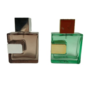 50ml luxury square man cologne parfum glass bottle