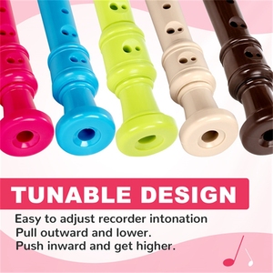 Grabadora de <span class=keywords><strong>flauta</strong></span> de 8 agujeros, armónica para principiantes, para niños, instrumento Musical de enseñanza profesional, juguete de regalo - Product Image 5