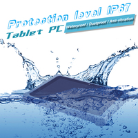 Tablette robuste de 12 pouces N5100 10, tablette industrielle robuste IP67 avec clavier, tablette robuste de 12 pouces