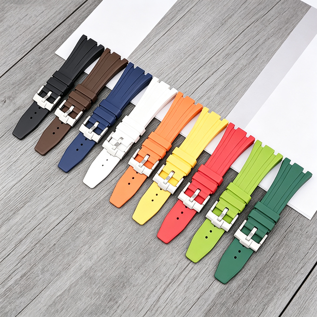 YUNSE New Style Premium Luxury Silicone Rubber Watch Bands Replacement Strap GA2100 Audemars Watch for AP