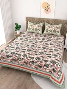 Parure de lit en polyester 100% avec housse de couette et draps, motif de fleurs de fougère, couleur unie, unique et populaire, best-seller 2025 - Product Image 4