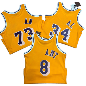 Maillot de <span class=keywords><strong>basket</strong></span> rétro pour <span class=keywords><strong>homme</strong></span> en tissu thaïlandais Heritage, inspiré des joueurs icônes Olajuwon, James, Anthony, Ewing, respirant - Product Image 1