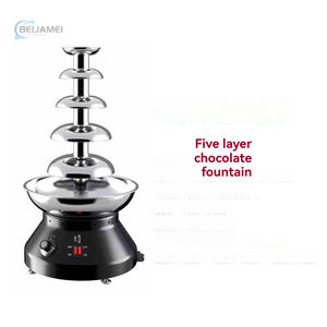 <span class=keywords><strong>Fontaine</strong></span> à chocolat commerciale à 4 et 5 niveaux, en acier inoxydable, pour buffet, fête, mariage, table de desserts - Product Image 4