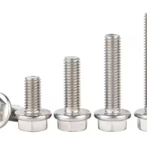 Hoogspannings flensbout SS316 A4-80, ISO roestvrijstalen bevestiging met gekartelde flensmoer voor zware machineverbindingen - Product Image 3