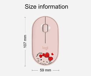 Hàng Có Sẵn Chuột Logitech Không Dây Chính Hãng Chuột Không Dây Pebble Hello Kitty M350 Kèm Cho Máy Tính Xách Tay Máy Tính Xách Tay Và Máy Mac - Product Image 5