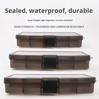 Nouvelle Arrivée Boîtes de Rangement Rigides en Plastique à Cinq Compartiments Multi-Fonctions pour Appâts et Paillettes de Pêche en Lac, Rivière et Courant d'Eau