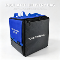 Sac à dos isotherme imperméable, sac de transport alimentaire réutilisable, pliable, grande capacité pour la livraison de pizzas, la restauration et les courses