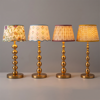 Lampe de table sans fil classique rechargeable, lampe de bureau LED vintage à intensité variable tactile pour décoration extérieure, mariage, restaurant, événement