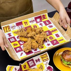 Custom Eco-Friendly Disposable Single-Sided PE Coated Food Burger Bakery Wrapping PaperGreaseproof Packaging <b>Placemat</b> - Product Image 4