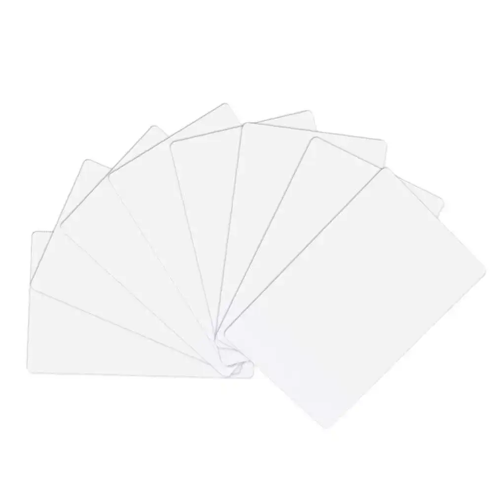 hot sale product Custom PVC contactless smart card RFID 125KHz/13.56MHz/860-960MHz blank white card printable card