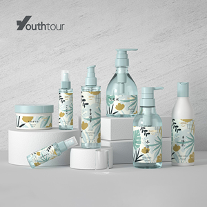 ULI Distributeur de pompe à lotion vide 300ml 400ml 500ml 600ml Bouteille d'emballage en plastique ronde cosmétique OEM ODM - Product Image 1