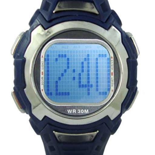 Multi-function Water Resistant LCD Digital Wrist Watch for Men