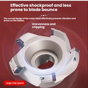 KM12 <strong>45</strong>-<strong>degree</strong> <strong>chamfered</strong> indexable shell end <strong>mill</strong> face milling cutter, KM12 for SEHT1204 inserts. - Product Image 4