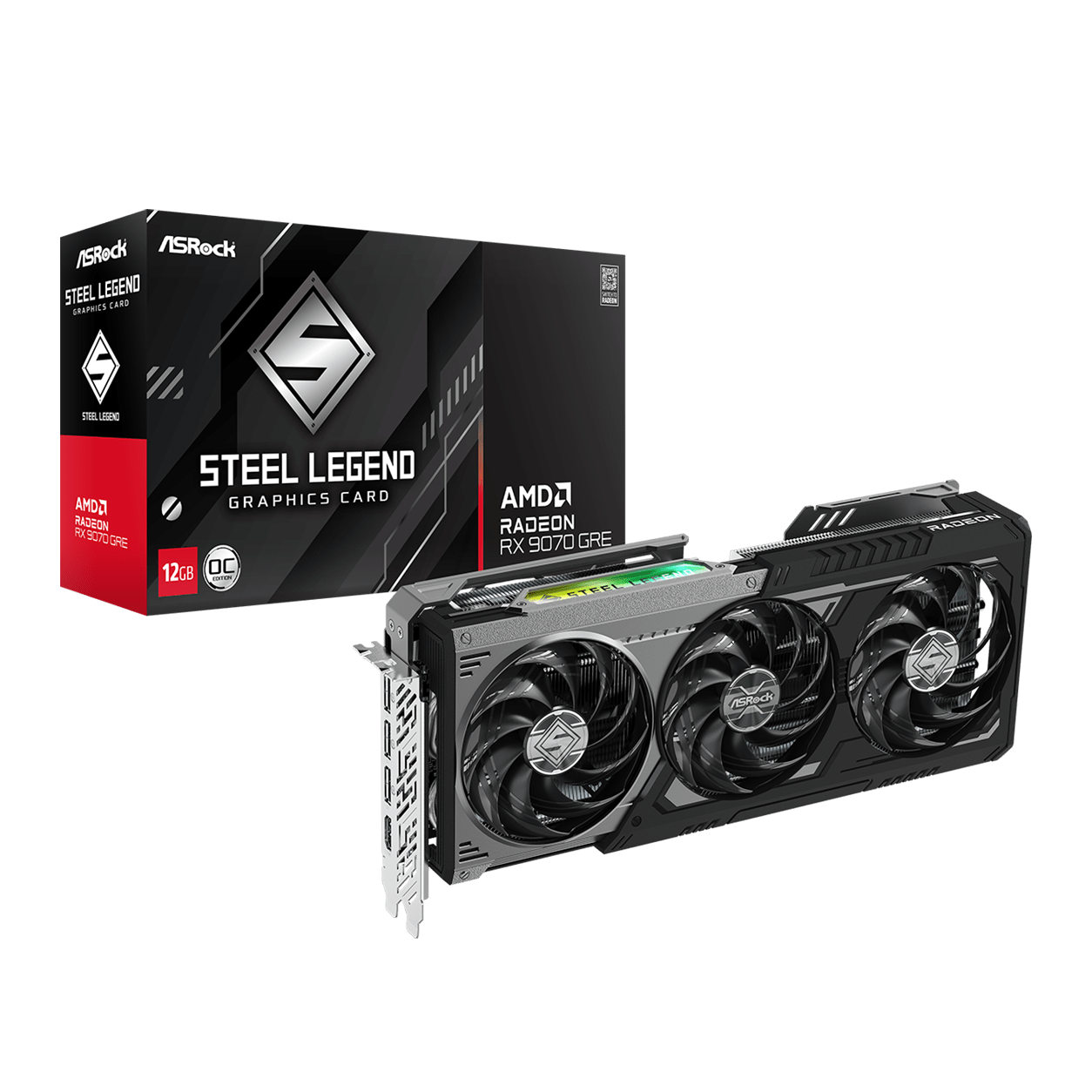 2025 New RX 9070 <strong>GPU</strong> <strong>12GB</strong> GDDR6 PCIe5.0 MXM Fan Dark Steel Legend Graphics Card for Gaming Desktop