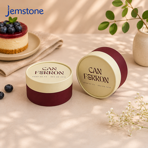 Tube en carton kraft recyclable de qualité alimentaire pour emballage de gâteaux et desserts, résistant au four, idéal pour cheesecake - Grande Vente - Product Image 1
