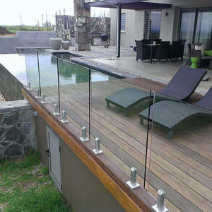 Rampe extérieure en verre Escaliers Rampe de toit Conception Balustrades et mains courantes pour balcon - Product Image 6