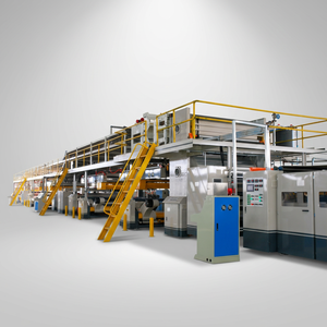 Machine de fabrication de boîtes en carton ondulé automatique à 3 plis personnalisée WJ100-1600, ligne de production de carton ondulé - Product Image 1