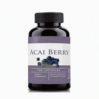 Complément alimentaire de fibres alimentaires SPL, extrait d'açaï antioxydant, capsule minceur, brûleur de graisse, végétalien, 1000 mg, capsules d'açaï en vrac