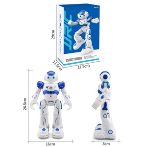 SJY-R2 Robot de Control Remoto Inteligente de Plástico Azul con Chasis Deslizante de Cuatro Ruedas, Distancia de Control de 10 m, Gestos Programables Inteligentes - Product Image 6