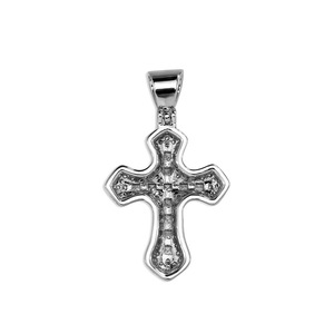 Kalung Liontin Salib Zirkon Warna Hip Hop YYN untuk Pria, Rantai Tembaga Model Fashion Serbaguna, Rantai Pilin - Product Image 4