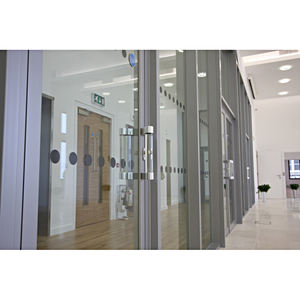 Security Fireproof Steel Glass Interior Emergency Exit Entrance <strong>Door</strong> with Fiberglass Screen for Multi-unit Building - Product Image 5