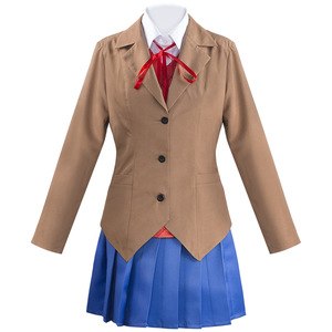 Disfraz de Cosplay de Monika del Anime Doki Doki Literature Club, Uniforme Escolar para Mujer, Disfraz de Fantasía - Product Image 2