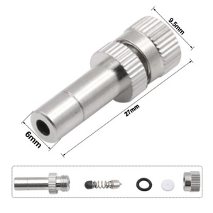 Boquillas de pulverización de latón de baja presión de 6 mm para sistema de nebulización de refrigeración para invernaderos al aire libre, boquillas de riego por goteo atomizadoras - Product Image 2