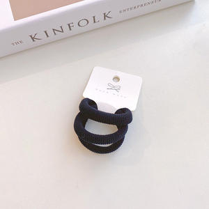 Kore şeker renk saç yüzük kızlar kadınlar için havlu askısı saç aksesuarları yüksek elastik saç halat lastik bant - Product Image 4