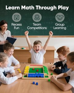 Jeu <span class=keywords><strong>de</strong></span> <span class=keywords><strong>société</strong></span> classique Shut the Box avec dés, <span class=keywords><strong>pour</strong></span> les soirées en famille, la salle <span class=keywords><strong>de</strong></span> classe, les voyages, table en bois, 2 à 4 joueurs - Product Image 4