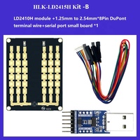 Modul radar umpan balik kecepatan kendaraan gelombang milimeter 24G HLK-LD2415H KIT sensor kecepatan jarak jauh komunikasi serial akurasi 1KM/jam