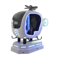 Simulador de realidad virtual VR Flight Shooting 9D Diseño bonito para centros comerciales de interior y exterior Funciona con monedas públicas-Fibra de vidrio