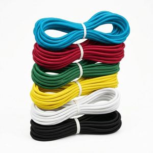 Cordón Elástico Negro de 3 mm x 5 m, Cuerda Elástica Resistente con Funda de Poliéster para Hacer Joyas, Manualidades, Costura y Bricolaje - Product Image 1
