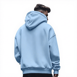 Sweat-shirts à capuche décontractés pour hommes de haute qualité, 100% coton, avec poche et logo brodé, écologiques, prix de gros BD - Product Image 6