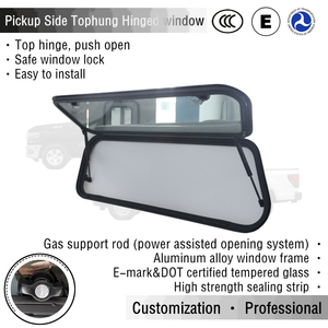 Ventana Lateral Superior TONGFA para Camioneta, Carcasa de Camper, Ventana Abatible con Amortiguador de Gas y Cerradura con Llave - Product Image 1