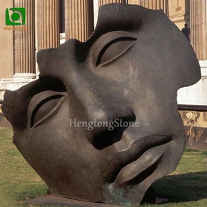 Statue <span class=keywords><strong>de</strong></span> <span class=keywords><strong>visage</strong></span> <span class=keywords><strong>d</strong></span>'<span class=keywords><strong>homme</strong></span> en bronze coulé Hengtong 2026, taille réelle, célèbre sculpture extérieure en cuivre - Product Image 5