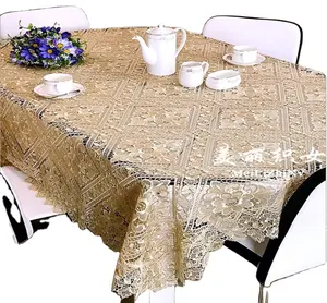 New China Supplier Polyester Organdy Embroidered Lace Table Cloth hot sale cheap price