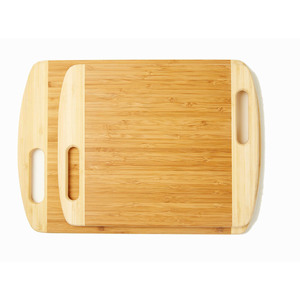 Bamboo cutting board <b>set</b>, directly from manufacturer, is a kitchen utensil for cutting vegetables and other kitchenware. - Product Image 3