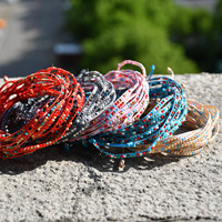 Bracelet tissé unisexe ajustable en perles Miyuki colorées, design simple, bijoux fantaisie personnalisés, idéal pour un cadeau