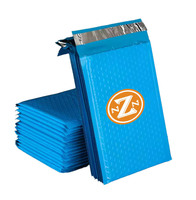 Enveloppes matelassées à bulles métalliques personnalisées avec logo imprimé, sacs matelassés dorés pour l'emballage