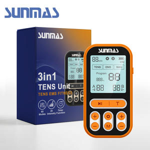 Máquina de Masaje TENS EMS 3 en <span class=keywords><strong>1</strong></span> con Cable y Salida de Doble Canal para Alivio del Dolor Corporal Completo y Recuperación de la Fatiga Muscular - Product Image 1