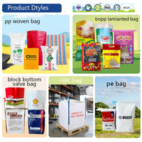 Rouleaux de sacs en PP tissé laminé sur mesure, 25 kg, 50 kg, en BOPP tubulaire thermoscellable pour l'emballage du riz, du ciment et des aliments pour animaux