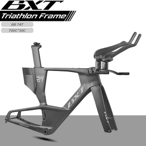 Cadre de vélo de triathlon aérodynamique en carbone BXT 2026 T1000 avec freins à disque Flat-Mount avant/arrière, cadre complet de vélo de triathlon de haute qualité BXT-Triathlon-219 - Product Image 3