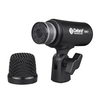 Kit de microphones de scène DK7 dynamiques filaires avec suppression du bruit pour batterie, XLR inclus pour grosse caisse, tom, cymbales - Métal, Vente en gros
