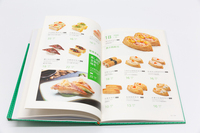 Service d'impression de livres de cuisine à couverture rigide, personnalisé, usine chinoise, Service d'impression de menus de Restaurant