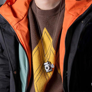 Collane con ciondolo con fotocamera Flash luminoso retrò stile SLR stile creativo collana con fotocamera nascosta - Product Image 5