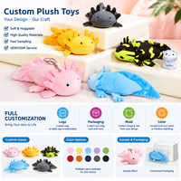 Peluche Salamandre Tachetée Personnalisée, Jouet en Peluche Lézard Réaliste, Poupée Courte en Peluche Coton PP pour Cadeau Enfant et Décoration