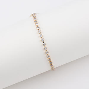 Bracelet Tennis Hypoallergénique Plaqué Or 18 carats avec Zircons pour Homme - Cadeau - CM <span class=keywords><strong>YIM</strong></span> - Product Image 5