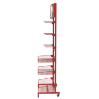 Magasin moderne de vente au détail de fil métallique présentoir sur pied support pour conserves aliments pour animaux de compagnie boisson épices croustilles collation bonbons Biscuit