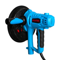 FIXTEC Outil électrique portatif pour ponçage mural, ponceuse électrique pour cloisons sèches 800W avec sac collecteur de poussière et lumière LED